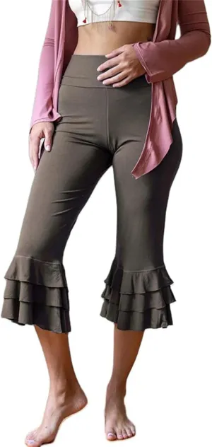 Y2k Capri Pants for Women Trendy Gingham Skinny Cropped Pants High Waist Pull On Capris Trousers Coquette Streetwear