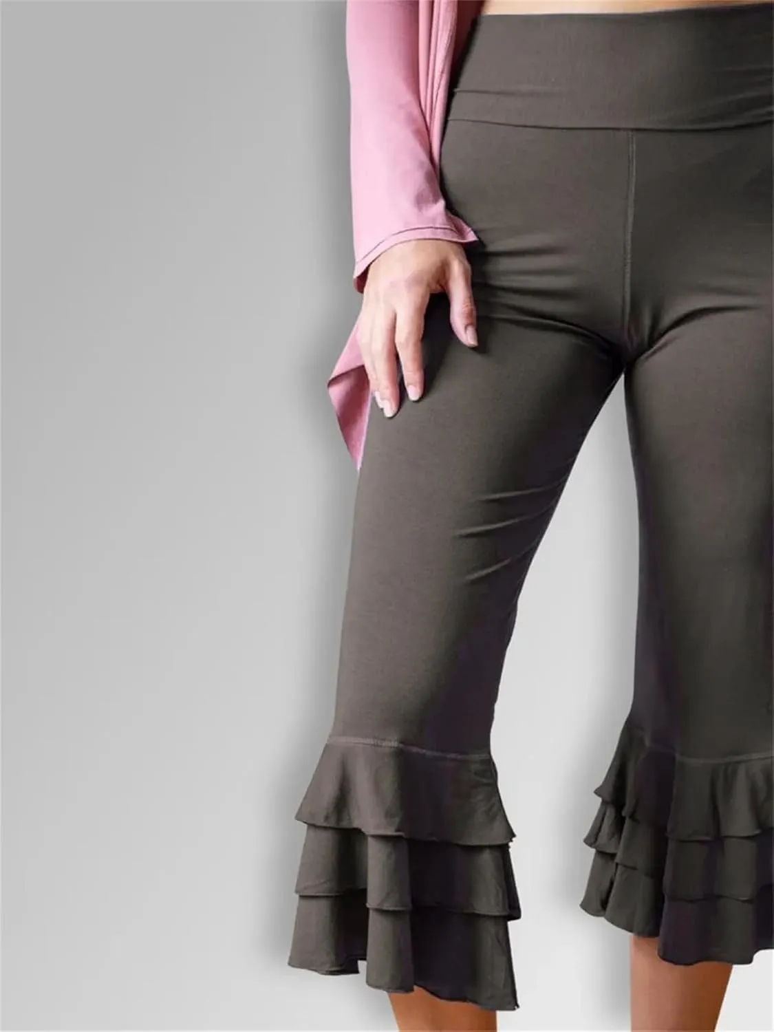 Y2k Capri Pants for Women Trendy Gingham Skinny Cropped Pants High Waist Pull On Capris Trousers Coquette Streetwear