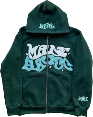 Y2k Hoodie Puff Print Hoodie Graphic Zip Up Hoodies Hip Hop Streetwear Aesthetic Sweatshirts