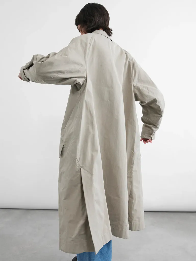 YMC Tyrell Trench Coat in Stone