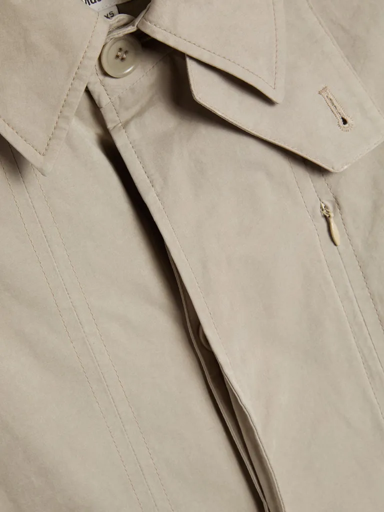 YMC Tyrell Trench Coat in Stone