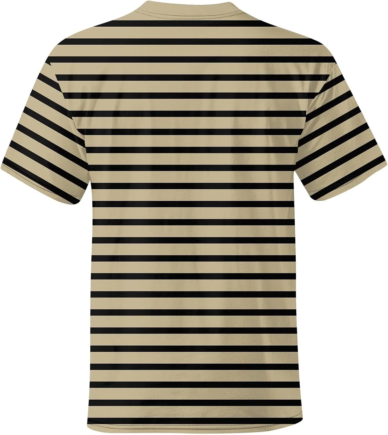 Ymosrh Men's Fashion Tshirts Casual Striped Short Sleeve Crewneck Summer Basic Tee Shirts, S-4XL