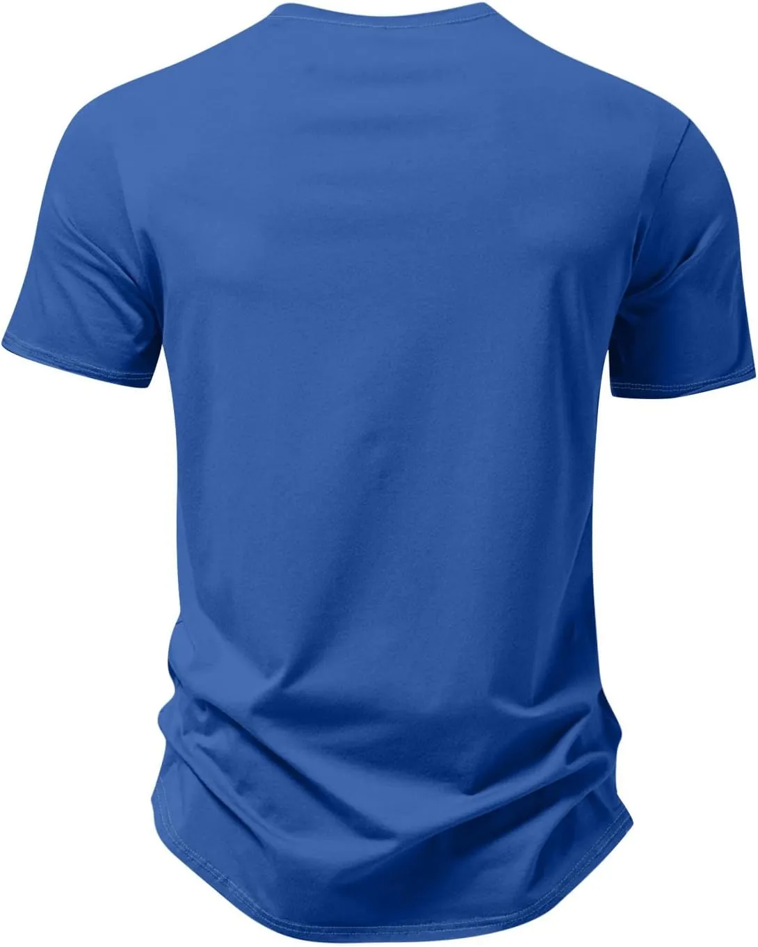 Ymosrh Men's Summer Beach Tee Shirts Short Sleeve Palm Tree T-Shirts Casual V Neck Tee Top Undershirts, S-3XL