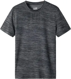 Ymosrh Men's Tshirts Athletic T-Shirt Short Sleeve Running Gym Workout Casual Tee Shirts T, M-8XL