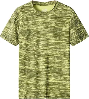 Ymosrh Men's Tshirts Athletic T-Shirt Short Sleeve Running Gym Workout Casual Tee Shirts T, M-8XL