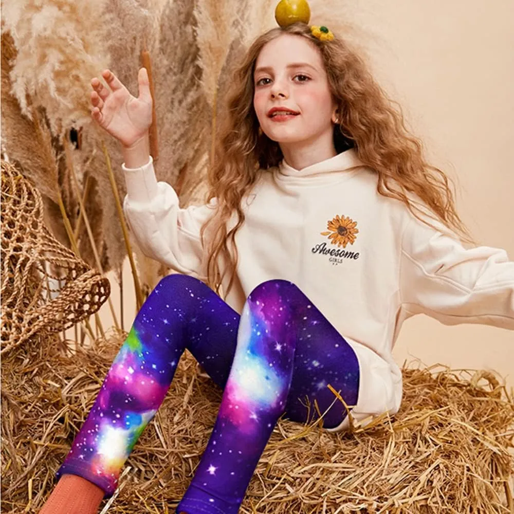 ZukoCert Girls Leggings Multipack - Soft Comfortable Athletic Leggings for Girls 4-12 Years